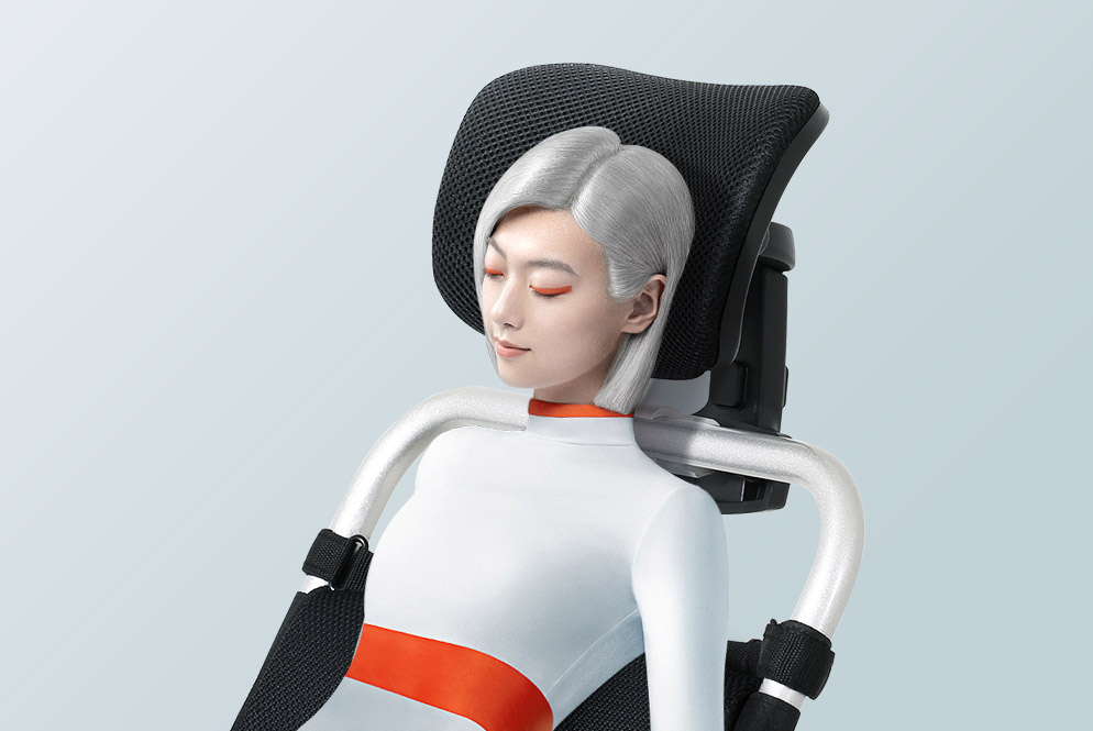 Airwheel wheelchair headrest