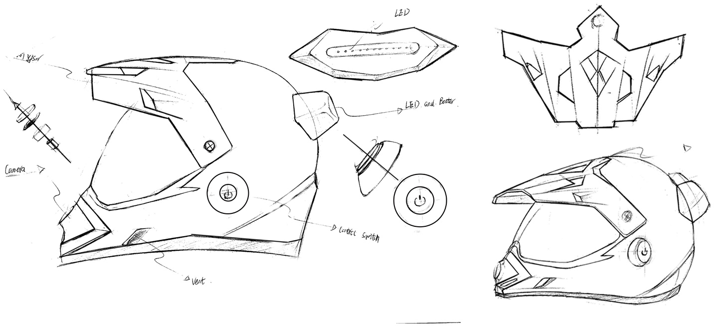 intelligent racing helmet